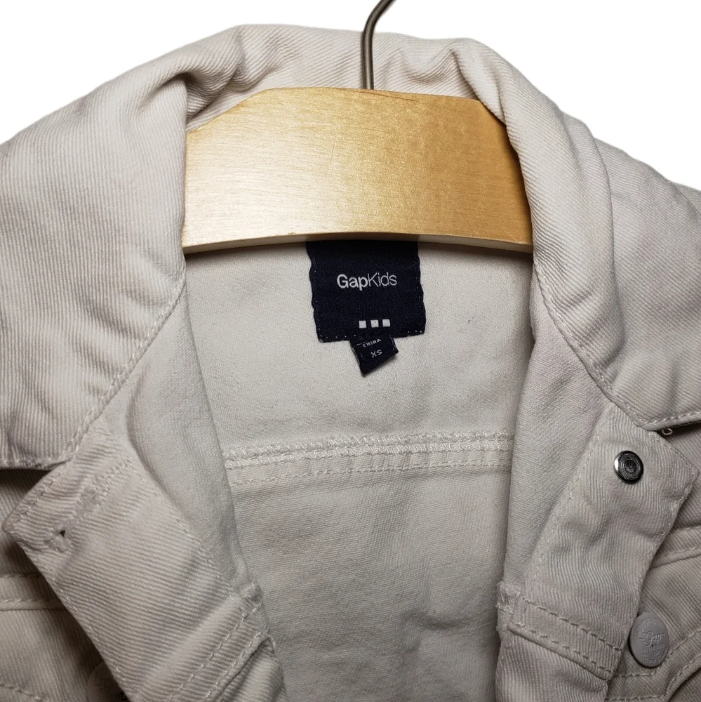 Gap Kids XS White Denim Jean Jacket